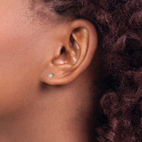 Load image into Gallery viewer, 14kw .10ct I2 K-L Diamond Stud Push-on Post Earrings
