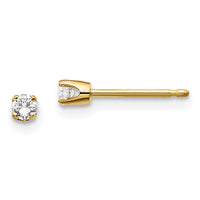 Load image into Gallery viewer, 14ky .10ct. I2 K-L Diamond Stud Push-on Post Earrings
