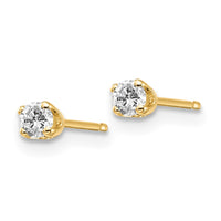 Load image into Gallery viewer, 14ky .15ct. I2 K-L Diamond Stud Push-on Post Earrings
