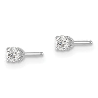 Load image into Gallery viewer, 14kw .15ct I2 K-L Diamond Stud Push-on Post Earrings
