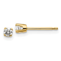 Load image into Gallery viewer, 14ky .15ct. I2 K-L Diamond Stud Push-on Post Earrings
