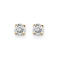 Load image into Gallery viewer, 14ky .20ct. I2 K-L Diamond Stud Push-on Post Earrings
