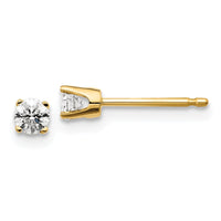 Load image into Gallery viewer, 14ky .20ct. I2 K-L Diamond Stud Push-on Post Earrings
