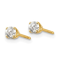 Load image into Gallery viewer, 14ky .25ct. I2 K-L Diamond Stud Push-on Post Earrings
