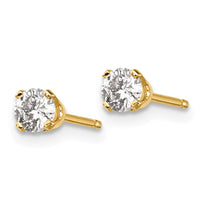 Load image into Gallery viewer, 14ky .30ct. I2 K-L Diamond Stud Push-on Post Earrings
