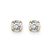 Load image into Gallery viewer, 14ky .30ct. I2 K-L Diamond Stud Push-on Post Earrings
