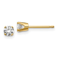 Load image into Gallery viewer, 14ky .30ct. I2 K-L Diamond Stud Push-on Post Earrings
