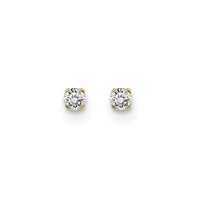 Load image into Gallery viewer, 14ky .05ct. I2 K-L Diamond Stud Push-on Post Earrings
