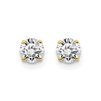 Load image into Gallery viewer, 14ky .50ct. I2 K-L Diamond Stud Push-on Post Earrings
