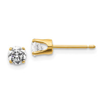 Load image into Gallery viewer, 14ky .50ct. I2 K-L Diamond Stud Push-on Post Earrings
