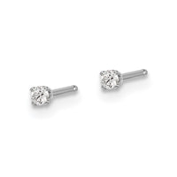 Load image into Gallery viewer, 14kw .05ct I2 K-L Diamond Stud Push-on Post Earrings
