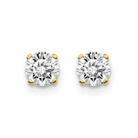 Load image into Gallery viewer, 14ky .60ct. I2 K-L Diamond Stud Push-on Post Earrings
