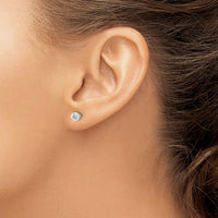 Load image into Gallery viewer, 14kw .70ct I2 K-L Diamond Stud Push-on Post Earrings
