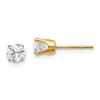 Load image into Gallery viewer, 14ky .75ct. I2 K-L Diamond Stud Push-on Post Earrings
