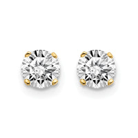 Load image into Gallery viewer, 14ky .85ct. I2 K-L Diamond Stud Push-on Post Earrings
