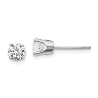 Load image into Gallery viewer, 14k White Gold .85ct I1 J-K Diamond Stud Push-on Post Earrings
