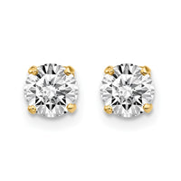 Load image into Gallery viewer, 14y .95ct. I1 J-K Diamond Stud Push-on Post Earrings

