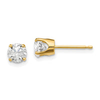 Load image into Gallery viewer, 14ky .95ct. I2 K-L Diamond Stud Push-on Post Earrings
