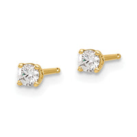 Load image into Gallery viewer, 14y .15ct. I1 J-K Diamond Stud Push-on Post Earrings
