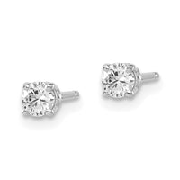 Load image into Gallery viewer, 14kw .25ct I1 J-K Diamond Stud Push-on Post Earrings
