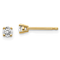 Load image into Gallery viewer, 14y .25ct. I1 J-K Diamond Stud Push-on Post Earrings
