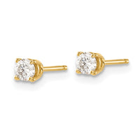 Load image into Gallery viewer, 14y .30ct. I1 J-K Diamond Stud Push-on Post Earrings
