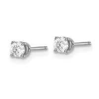 Load image into Gallery viewer, 14kw .30ct I1 J-K Diamond Stud Push-on Post Earrings
