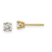 Load image into Gallery viewer, 14y .30ct. I1 J-K Diamond Stud Push-on Post Earrings
