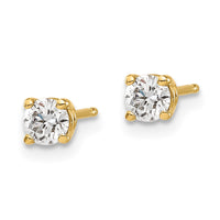 Load image into Gallery viewer, 14y .40ct. I1 J-K Diamond Stud Push-on Post Earrings
