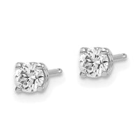 Load image into Gallery viewer, 14kw .40ct I1 J-K Diamond Stud Push-on Post Earrings
