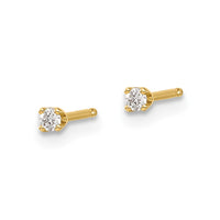 Load image into Gallery viewer, 14y .05ct. I1 J-K Diamond Stud Push-on Post Earrings
