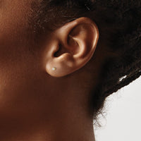 Load image into Gallery viewer, 14y .05ct. I1 J-K Diamond Stud Push-on Post Earrings
