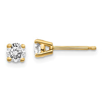Load image into Gallery viewer, 14y .50ct. I1 J-K Diamond Stud Push-on Post Earrings
