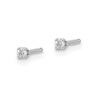 Load image into Gallery viewer, 14kw .05ct I1 J-K Diamond Stud Push-on Post Earrings
