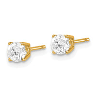 Load image into Gallery viewer, 14y .70ct. I1 J-K Diamond Stud Push-on Post Earrings
