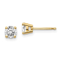 Load image into Gallery viewer, 14y .70ct. I1 J-K Diamond Stud Push-on Post Earrings
