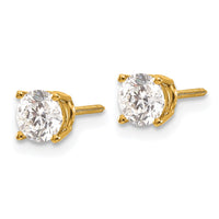 Load image into Gallery viewer, 14ky 1.00ct. VS2/SI1 G-I Diamond Stud Thread on/off Post Earrings
