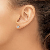 Load image into Gallery viewer, 14kw 1.00ct VS2/SI1 G-I Diamond Stud Thread on/off Post Earrings

