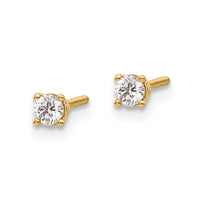 Load image into Gallery viewer, 14ky .15ct. VS2/SI1 G-I Diamond Stud Thread on/off Post Earrings

