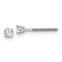 Load image into Gallery viewer, 14kw .15ct SI3 G-I Diamond Stud Thread on/off Post Earrings
