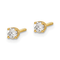 Load image into Gallery viewer, 14ky .20ct. VS2/SI1 G-I Diamond Stud Thread on/off Post Earrings
