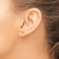 Load image into Gallery viewer, 14kw .20ct VS2/SI1 G-I Diamond Stud Thread on/off Post Earrings
