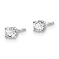Load image into Gallery viewer, 14kw .25ct SI3 G-I Diamond Stud Thread on/off Post Earrings
