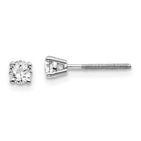 Load image into Gallery viewer, 14kw .30ct VS2/SI1 G-I Diamond Stud Thread on/off Post Earrings
