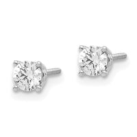 Load image into Gallery viewer, 14kw .40ct SI3 G-I Diamond Stud Thread on/off Post Earrings
