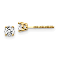 Load image into Gallery viewer, 14ky .40ct. SI3 G-I Diamond Stud Thread on/off Post Earrings
