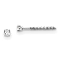 Load image into Gallery viewer, 14kw .05ct. SI3 G-I Diamond Stud Thread on/off Post Earrings
