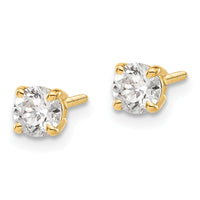 Load image into Gallery viewer, 14ky .60ct. VS2/SI1 G-I Diamond Stud Thread on/off Post Earrings
