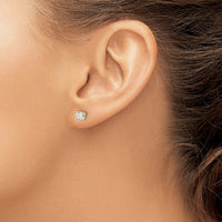 Load image into Gallery viewer, 14ky .60ct. VS2/SI1 G-I Diamond Stud Thread on/off Post Earrings
