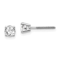 Load image into Gallery viewer, 14kw .60ct VS2/SI1 G-I Diamond Stud Thread on/off Post Earrings
